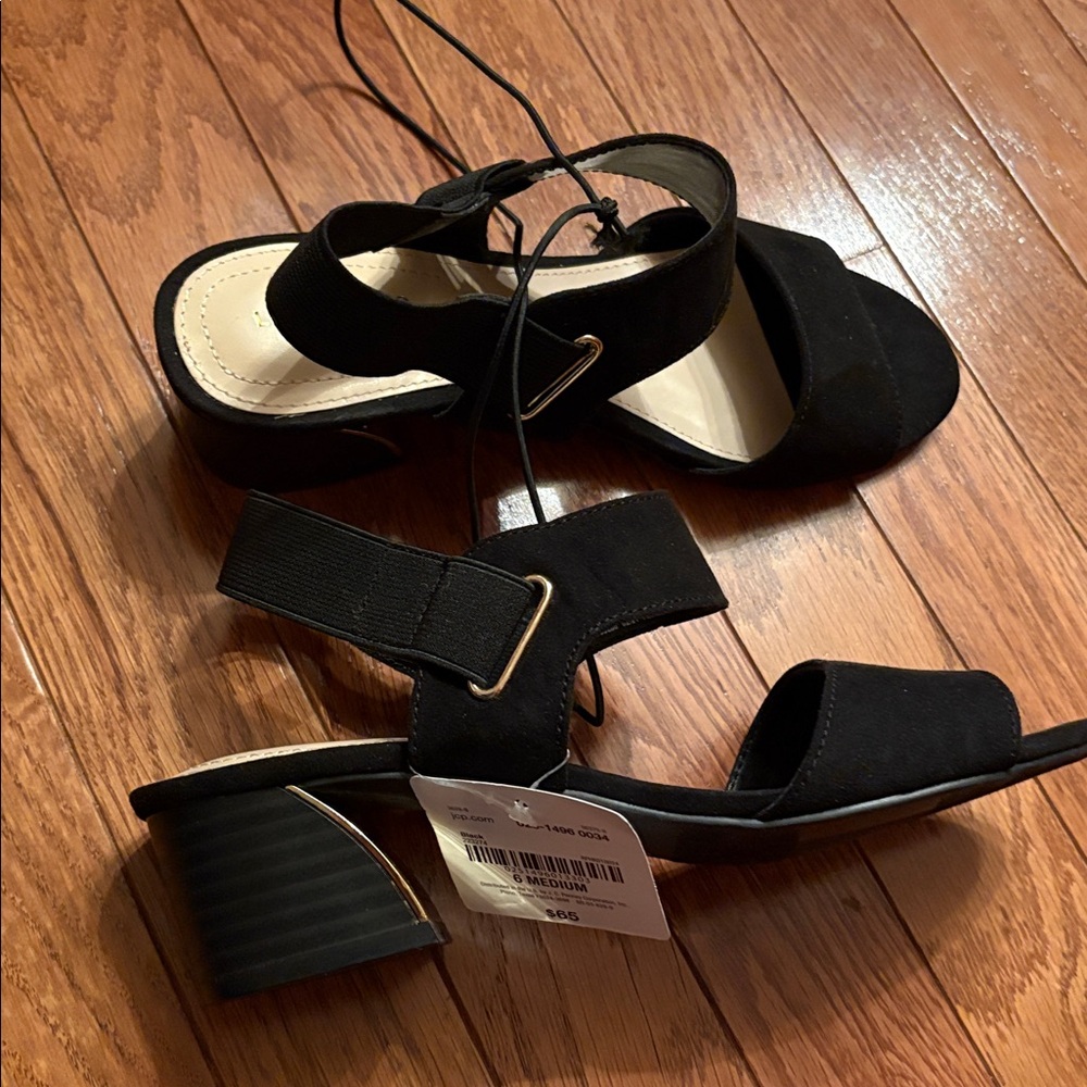 NWT Liz Claiborne Elegant Black Sandals - Picture 10 of 12
